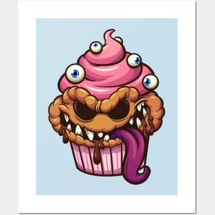 cupcake monster eye Posters and Art